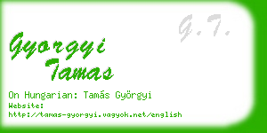 gyorgyi tamas business card